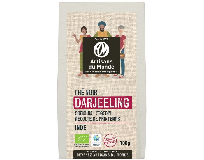 ARTISANS DU MONDE Th� Noir Bio et �quitable Darjeeling en Vrac