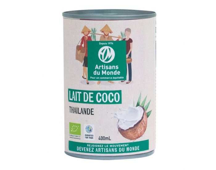 ARTISANS DU MONDE Lait de Coco Bio et Equitable - 400 ml