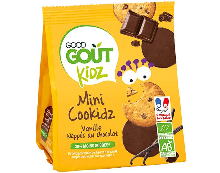 GOOD GOUT Kidz Cookidz Napp�s Vanille - 115g - D�s 3 ans