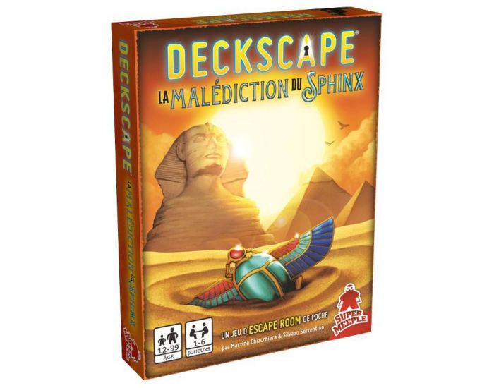 SUPER MEEPLE Deckscape  La Maldiction Du Sphinx - Ds 12 ans. 