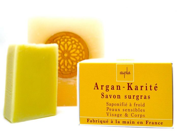 AYDA COSMETICS Savon � Froid Surgras Argan-Karit� Bio & Vegan - 100g