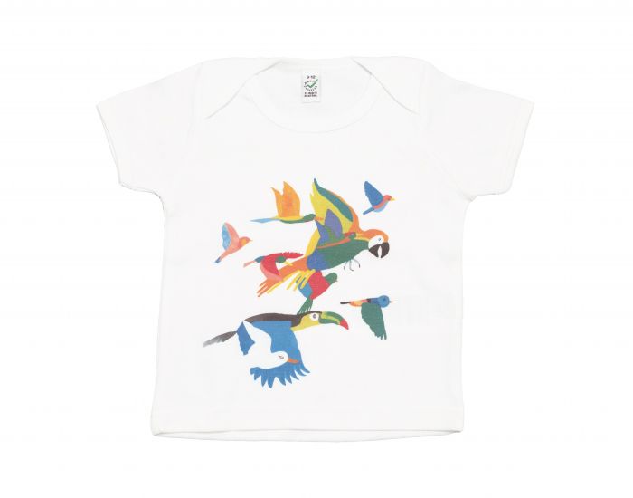 BABYBIRD T- Shirt Bb Manches - Courtes, Motifs Perroquets