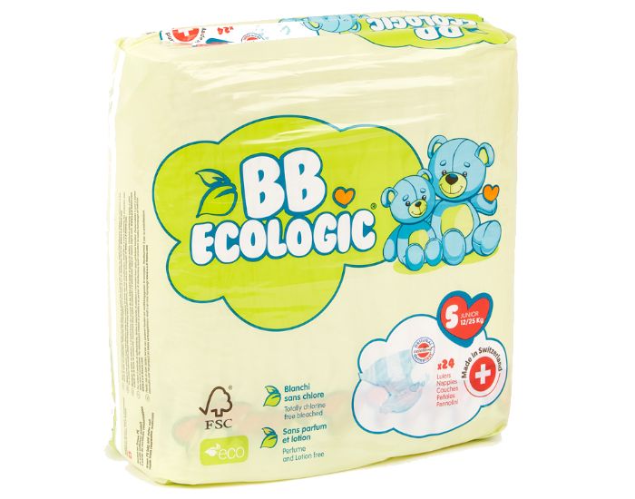 BB ECOLOGIC BB ECOLOGIC Couches �cologiques T5 Junior (12-25kg) - 24 Couches