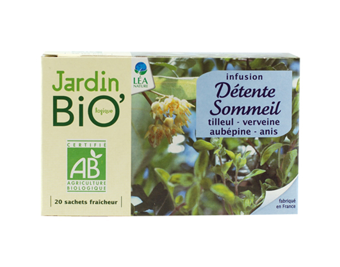 JARDIN BIO Infusion Tilleul-Verveine-Aubpine 20 sachets