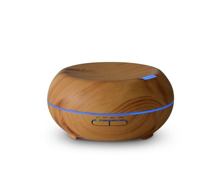 ZEN'AROME Diffuseur d'Huiles Essentielles Ultrasonique avec Eclairage Led - Woody