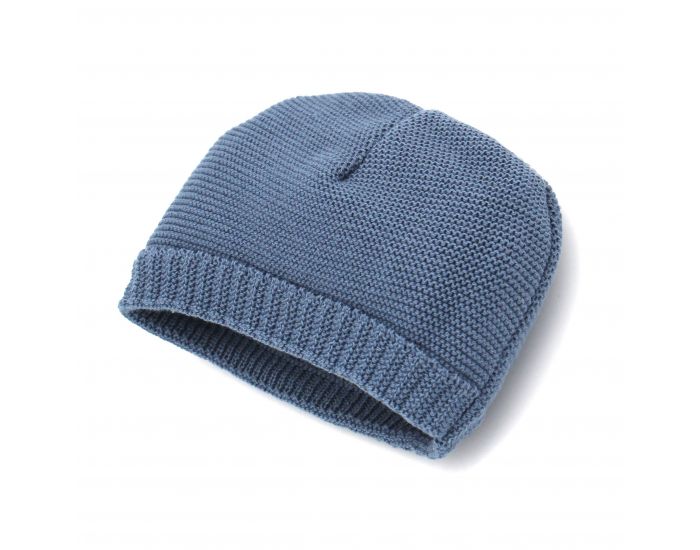 PREMIERS MOMENTS Bonnet Tricot� en Coton Bio - Oc�an