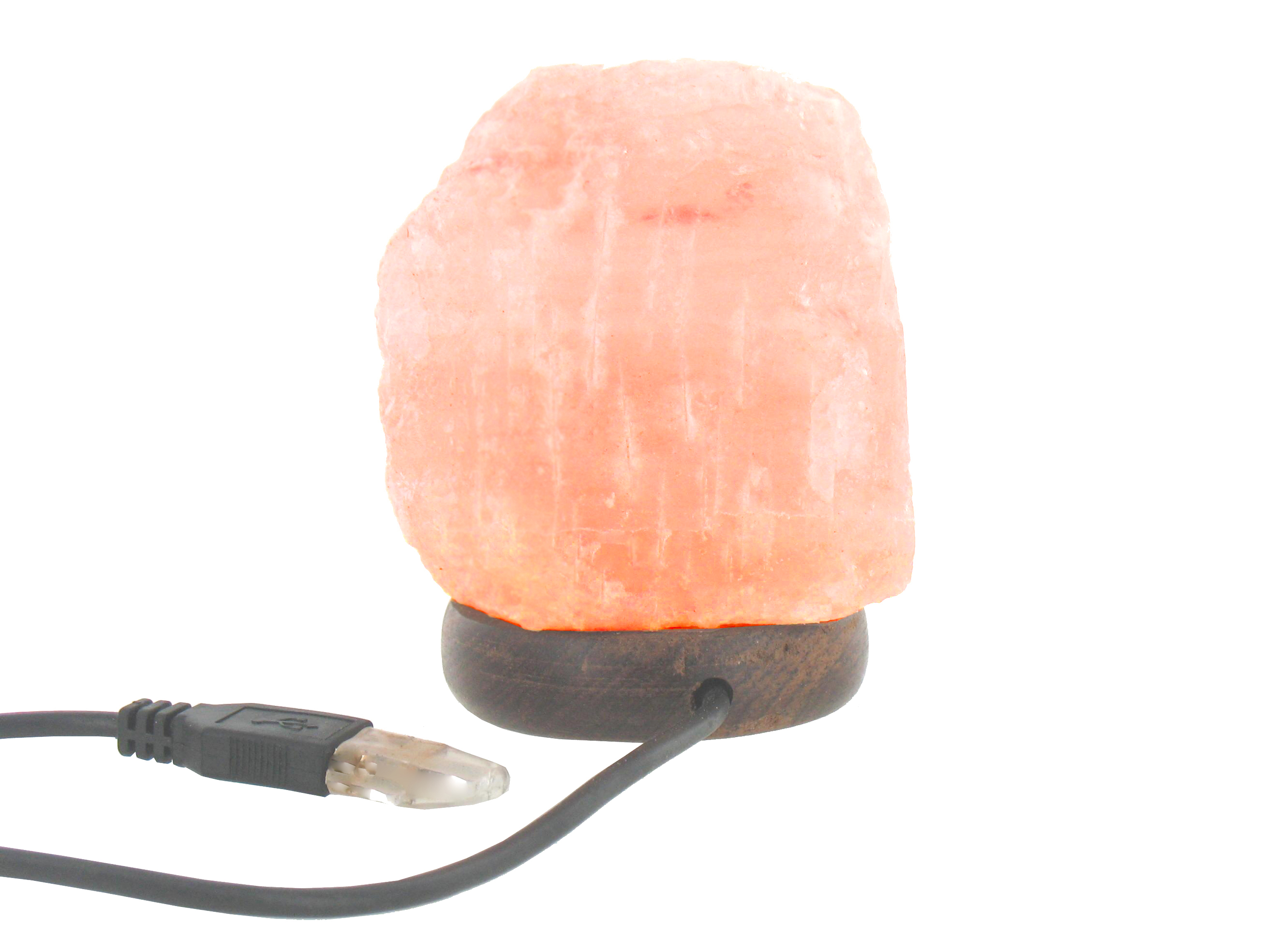 Lampe de Sel d'Himalaya Naturelle avec Câble Usb - 0.5-1 kg