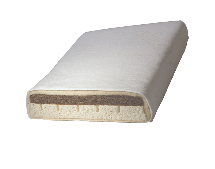 PROLANA Matelas Kati Coco, Latex Naturel et Laine - 60 x 120 cm