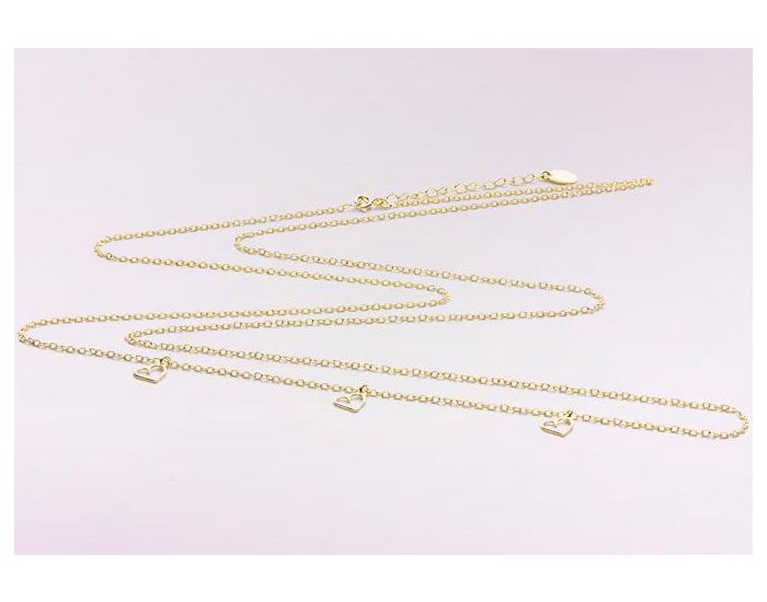 CACHE COEUR Cha�ne Dor�e pour Bola 