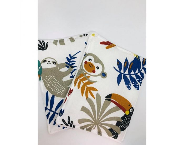 MA TERRE ET MOI Lot de Lingettes Lavables en Fibres d'eucalyptus - Paresseux