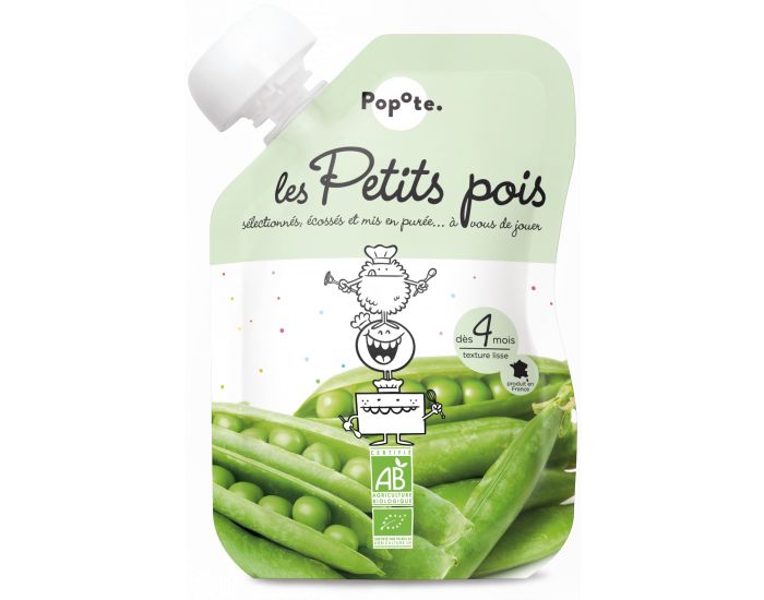 POPOTE Les Petits Pois - Lot de 10 gourdes - Ds 4 mois
