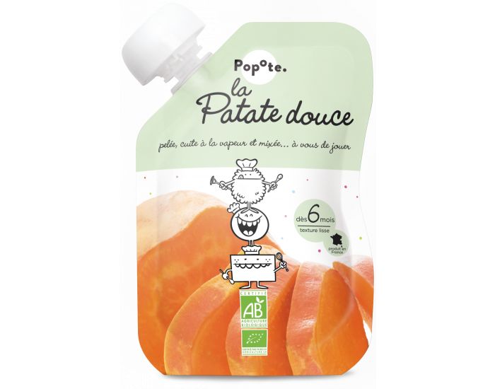 POPOTE La Patate Douce - Lot de 10 gourdes - D�s 6 mois 