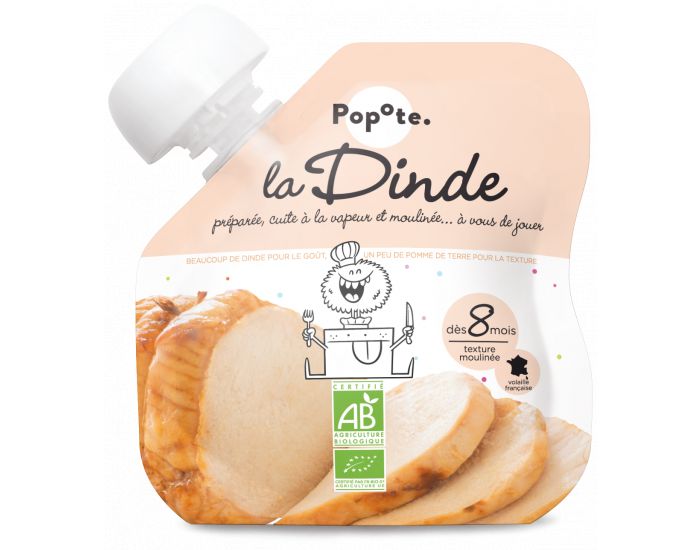 POPOTE La Dinde - Lot de 10 gourdes - D�s 8 mois