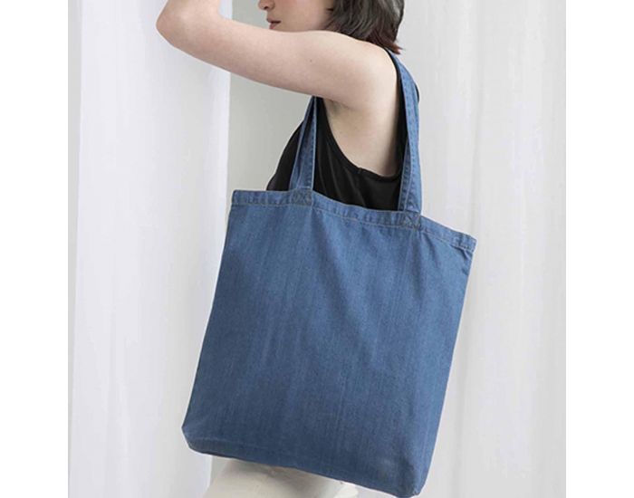 MADE IN BIO Tote Bag Coton Biologique Accessoires - Magdalena Bleu