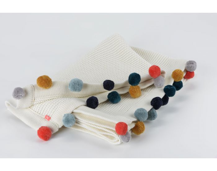 KIKADU Couverture Pompon - Lama