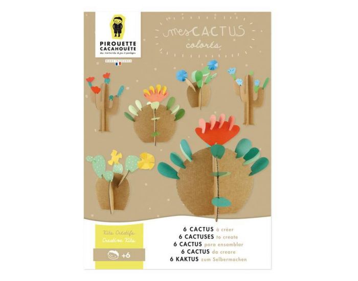 PIROUETTE CACAHOUETE Kit Cratif Cactus - Ds 6 ans