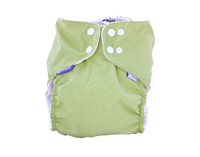 PIWAPEE Couche Lavable Tout-en-2 Simpli 8-13 kg - Vert