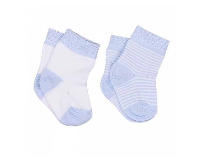 SEVIRA KIDS Lot de 2 paires - Chaussettes B�b� en Coton Biologique - Dreams Bleu