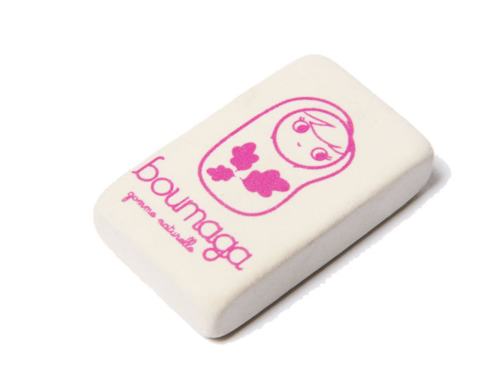 BOUMAGA Gomme D�co Rose en Caoutchouc Naturel - Fabriqu�e en France