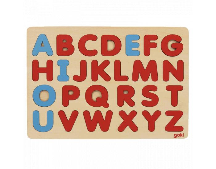 GOKI Puzzle D'Encastrement Alphabet Montessori - Ds 3 Ans 
