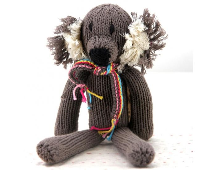KENANA KNITTERS Doudou Koala Fait Main Equitable Coton Bio