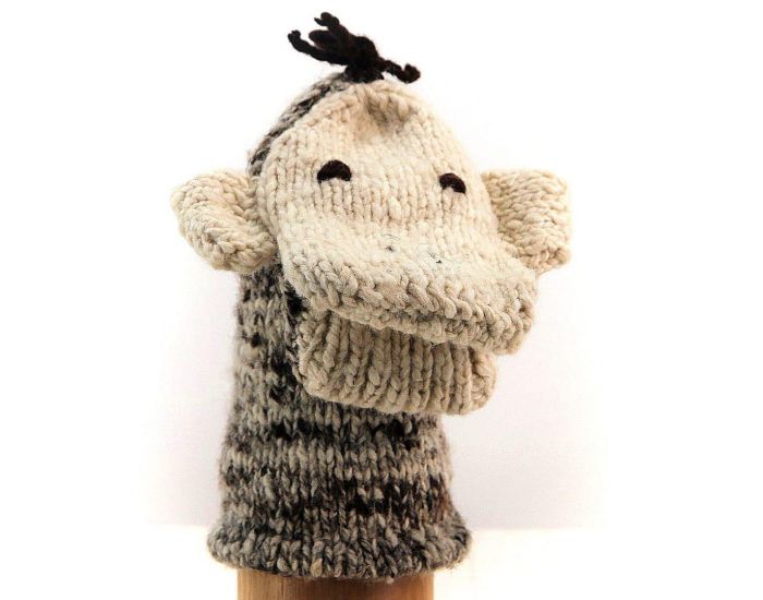KENANA KNITTERS Gant Marionnette Singe Laine Fait Main Equitable