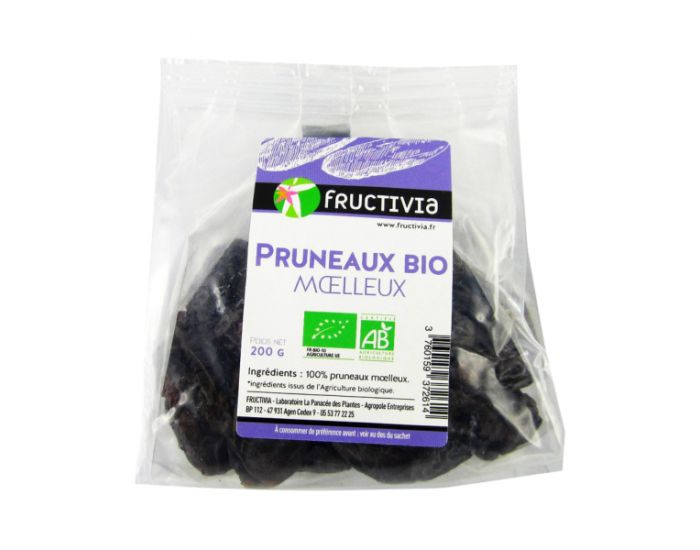 FRUCTIVIA Pruneaux moelleux Bio - 200 g
