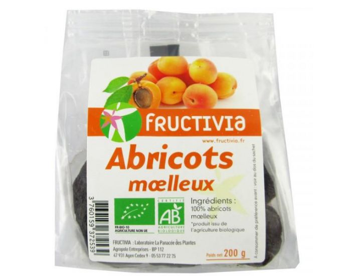 FRUCTIVIA Abricots moelleux Bio - 200 g