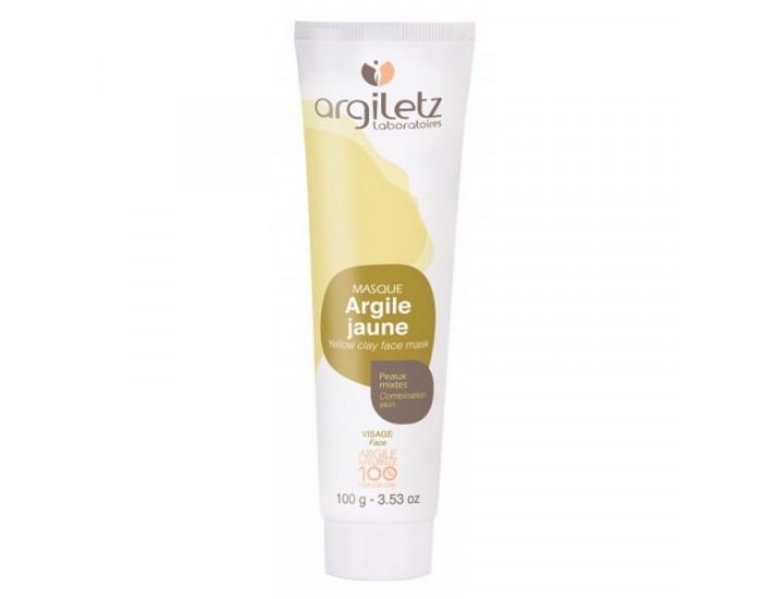 ARGILETZ Masque Argile Jaune 100 % naturelle - 100 g