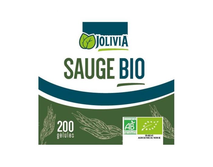 JOLIVIA Sauge Bio - 200 glules de 190 mg (15)