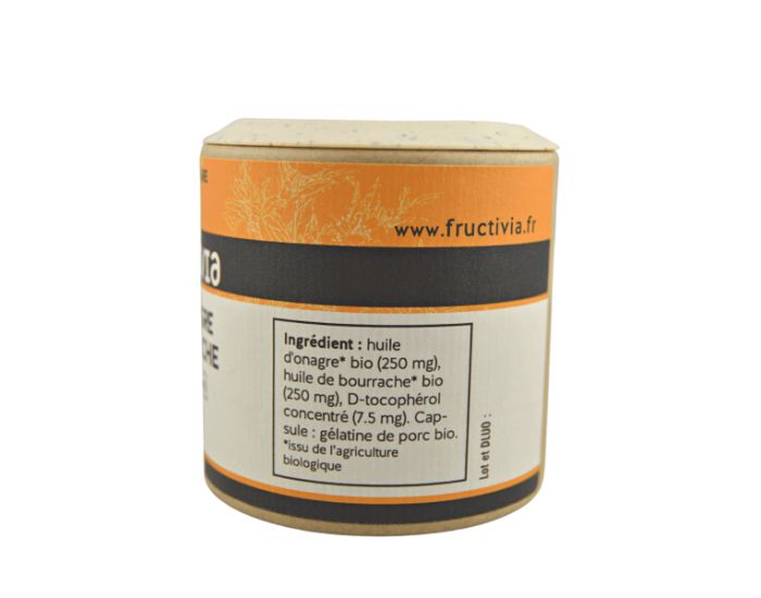 FRUCTIVIA Onagre et Bourrache huile Bio - 60 capsules de 500 mg (3)