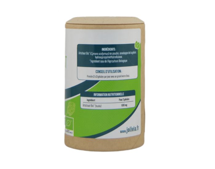 JOLIVIA Artichaut Bio - 200 glules vgtales de 200 mg (1)