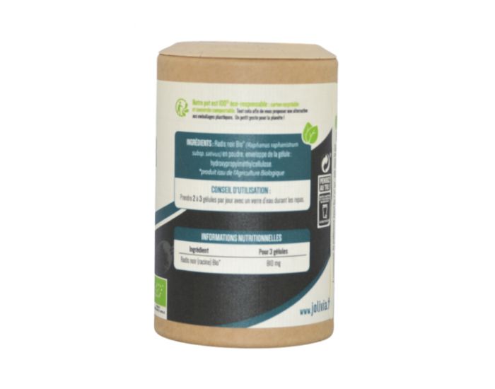 JOLIVIA Radis Noir Bio - 200 glules vgtales de 270 mg (8)