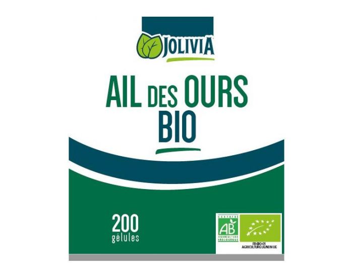 JOLIVIA Ail des ours Bio - 200 g�lules v�g�tales de 280 mg (6)
