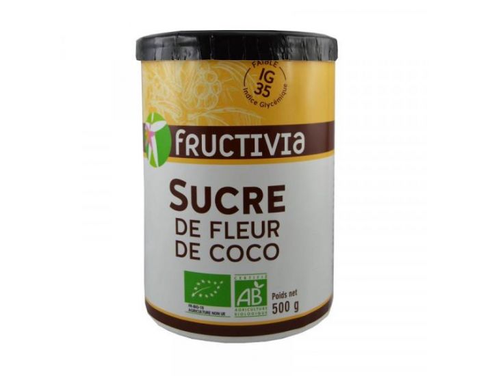 FRUCTIVIA Sucre de Fleur de Coco Bio - 500 g (1)