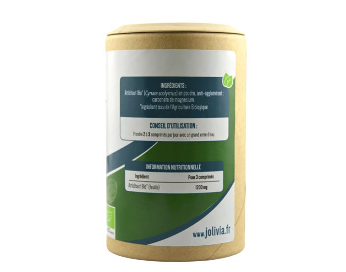 JOLIVIA Artichaut Bio - 200 comprims de 400 mg (5)