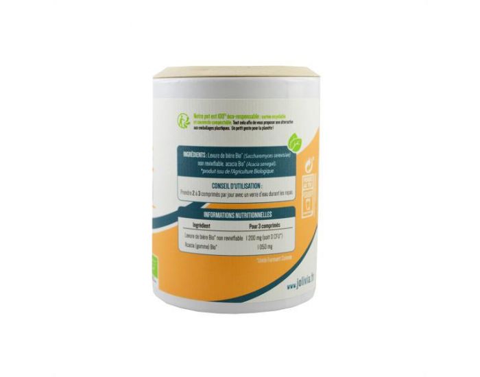 JOLIVIA Levure de bire Bio - 200 comprims de 400 mg (1)