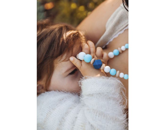 MAWEN MATERNE Collier d'Allaitement ou de Portage Silicone - Lilas (2)