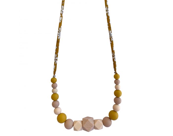 MAWEN MATERNE Collier d'Allaitement, de Portage - Moutarde Beige - Capucine (1)