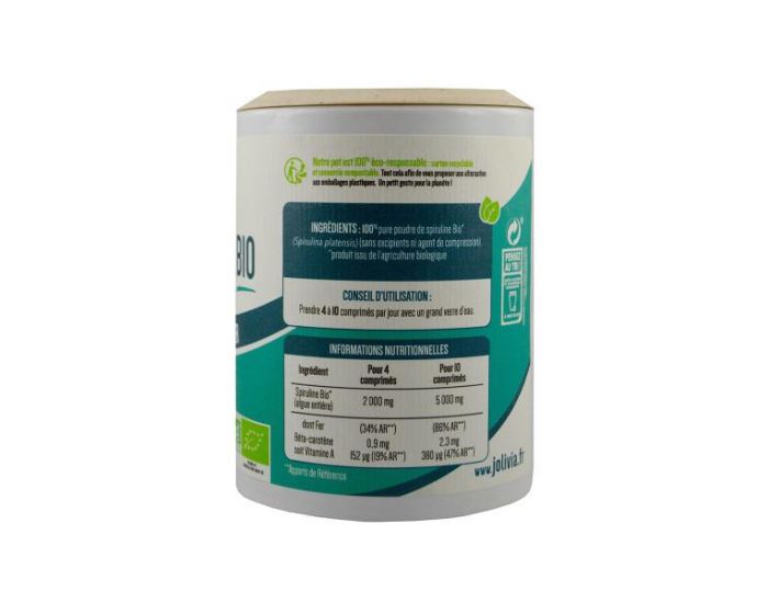 JOLIVIA Spiruline Bio - 300 comprims de 500 mg (6)