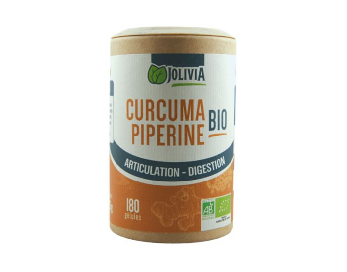 JOLIVIA Curcuma Piperine Bio - 180 Glules vgtales de 300 mg (13)