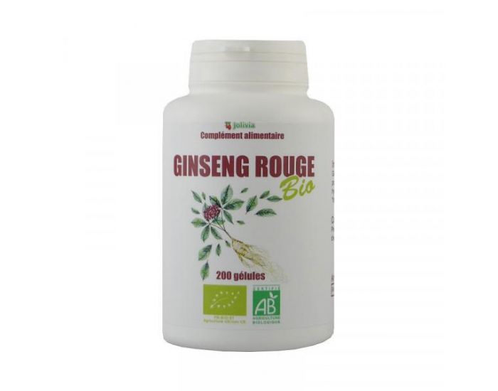 JOLIVIA Ginseng Rouge Bio - 200 glules vgtales de 300 mg (10)