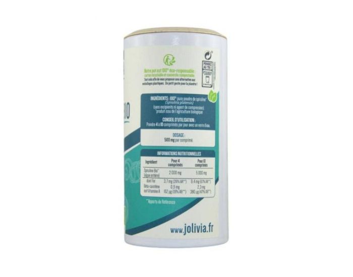JOLIVIA Spiruline Bio - 600 comprims de 500 mg (4)