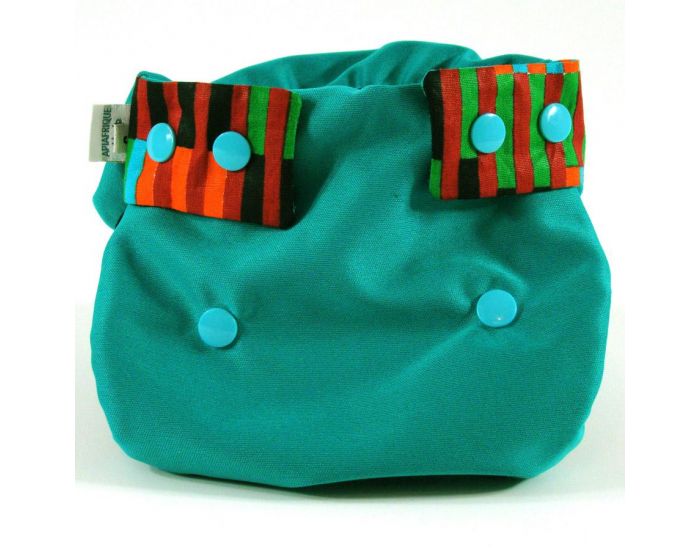 APIAFRIQUE Couche lavable TE2 (Tout en 2) - Taille 2 (4-8kg) - Vert  (2)