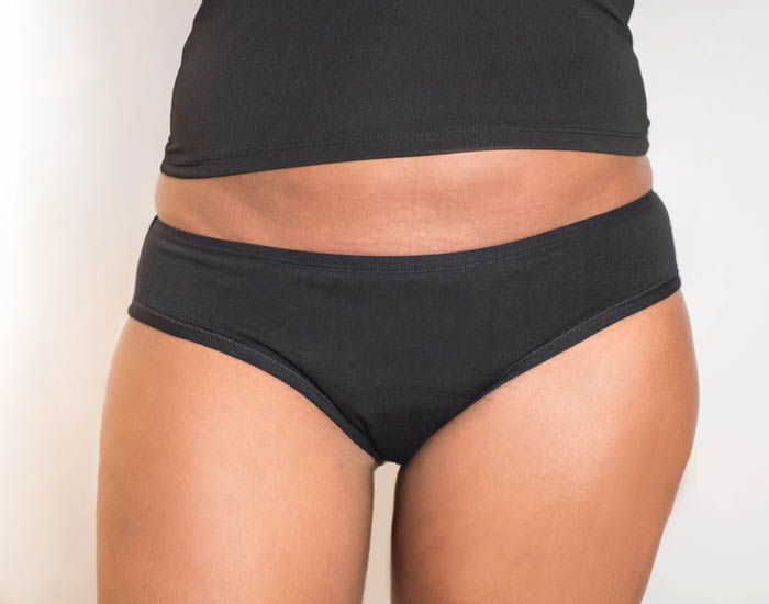 SLOWEN Culotte Menstruelle Absorbante Noire pour Flux Moyen Taille L (46/48) (1)