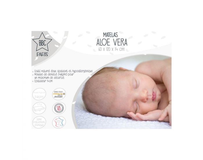  BABYCALIN Matelas Aloe Vera - 60x120x14 cm (1)