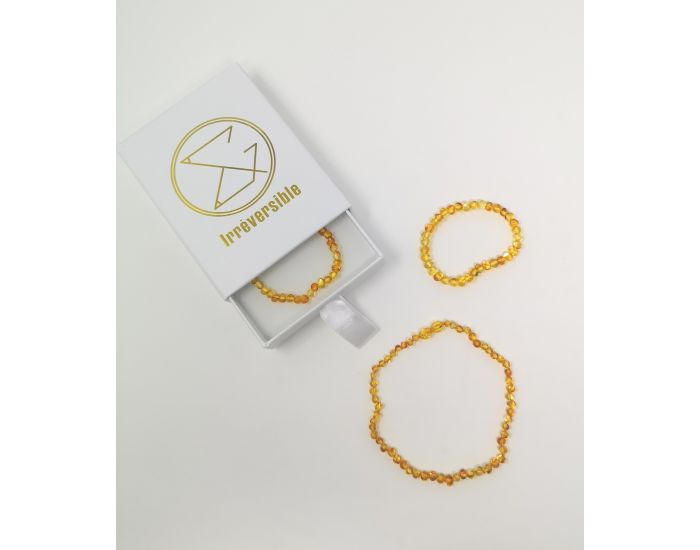 IRREVERSIBLE Box Famille : Bracelets d'Ambre Parents & Collier d'Ambre B�b�  - Honey (4)