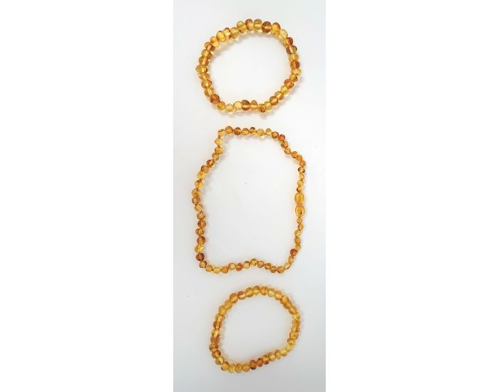 IRREVERSIBLE Box Famille : Bracelets d'Ambre Parents & Collier d'Ambre B�b�  - Honey (8)