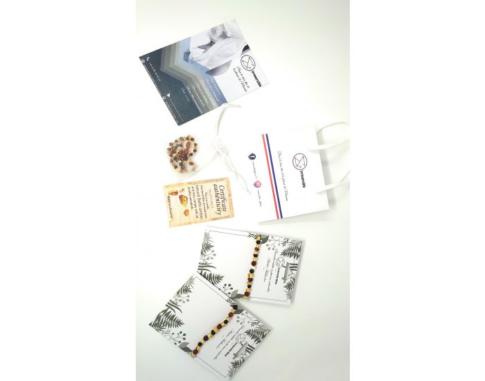 IRREVERSIBLE Box Famille : Bracelets d'Ambre Parents & Collier d'Ambre Bb - Multi (5)