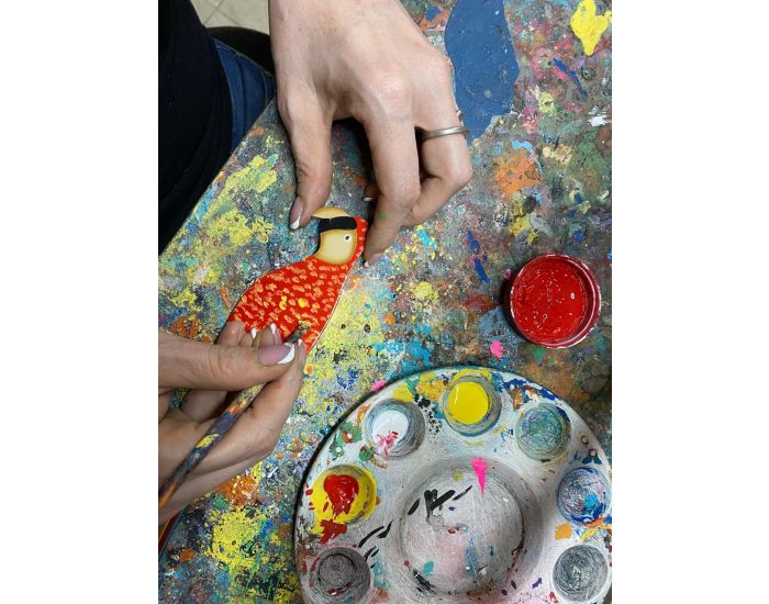 TULIA'S ARTISAN GALLERY Mobile Artisanal Issu du Commerce �quitable - Martin p�cheur (4)